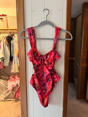 For Love & Lemons floral bodysuit